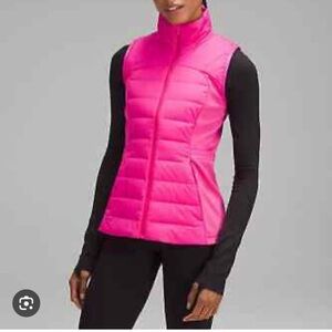 Lululemon down for it all hot pink vest
